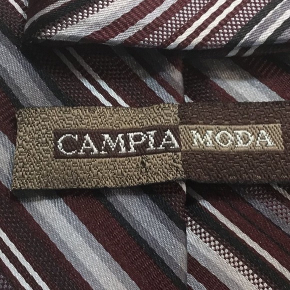 CAMPIA MODA SILK REGIMENT TIE - Picture 3 of 10